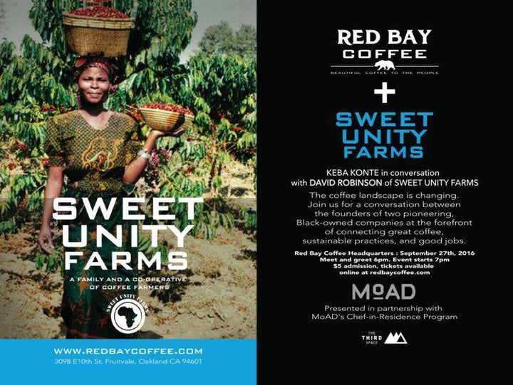 Sweet Unity Farms - An Evening with David Robinson & Keba Konte - Red Bay Coffee