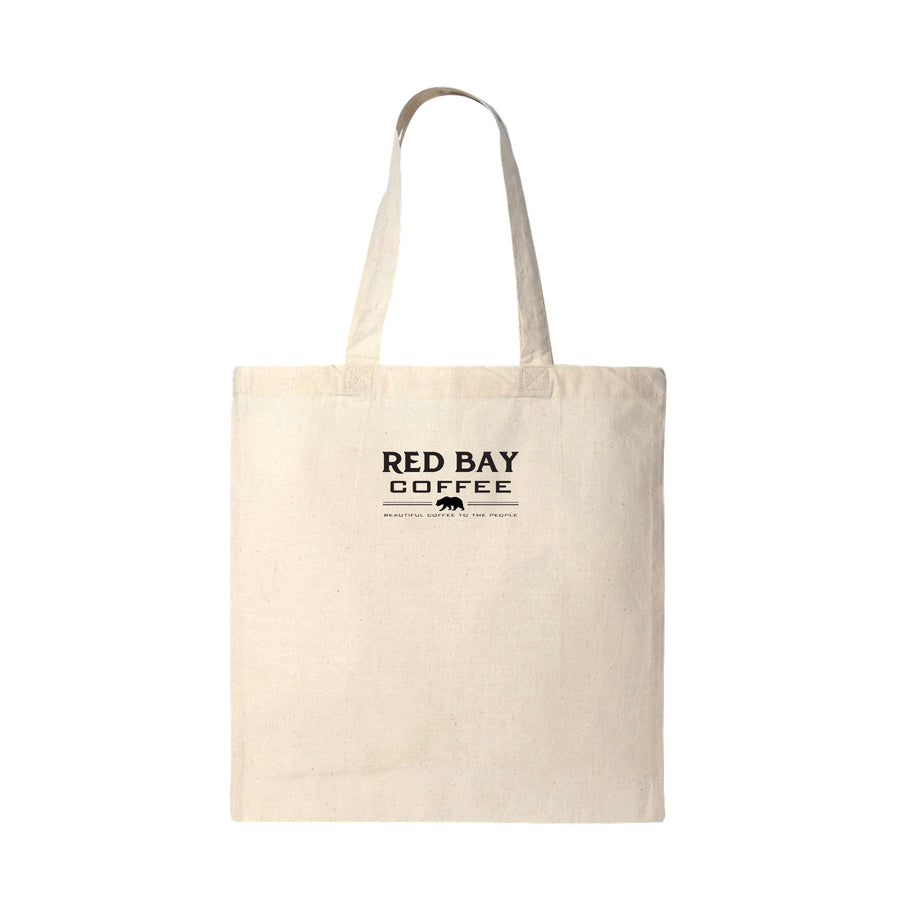 Anniversary Black Coffee Cream Tote Bag - Red Bay Coffee