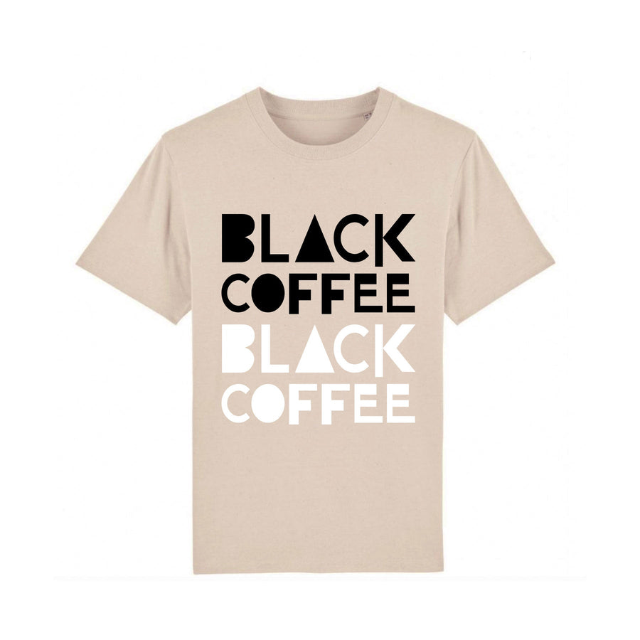 Black Coffee Two Color Cream T-Shirt - Red Bay Coffee