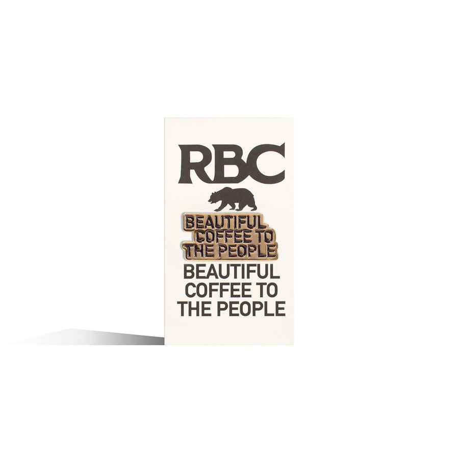 Enamel Pin - Beautiful Coffee | Red Bay Coffee.