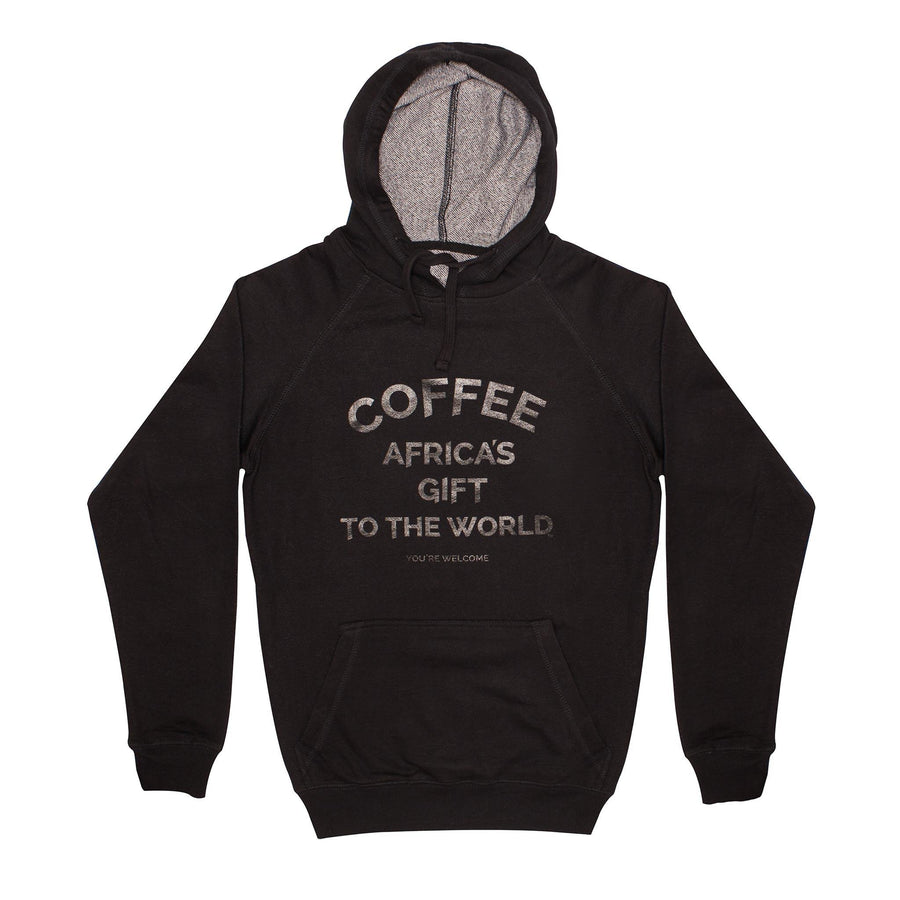 Unisex Hoodie - Africa's Gift - Black | Red Bay Coffee.